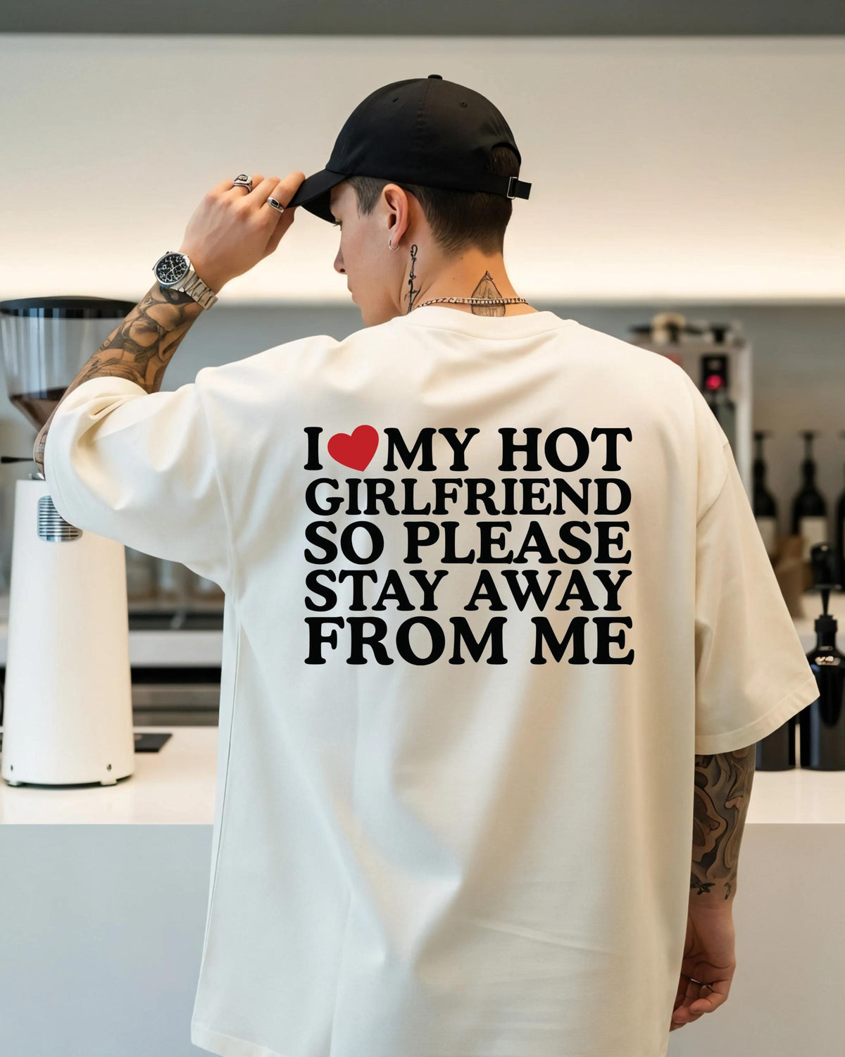 I Love My Hot Girlfriend T-Shirt, Funny Couple Sweater, Valentine’s Day Boyfriend Gift