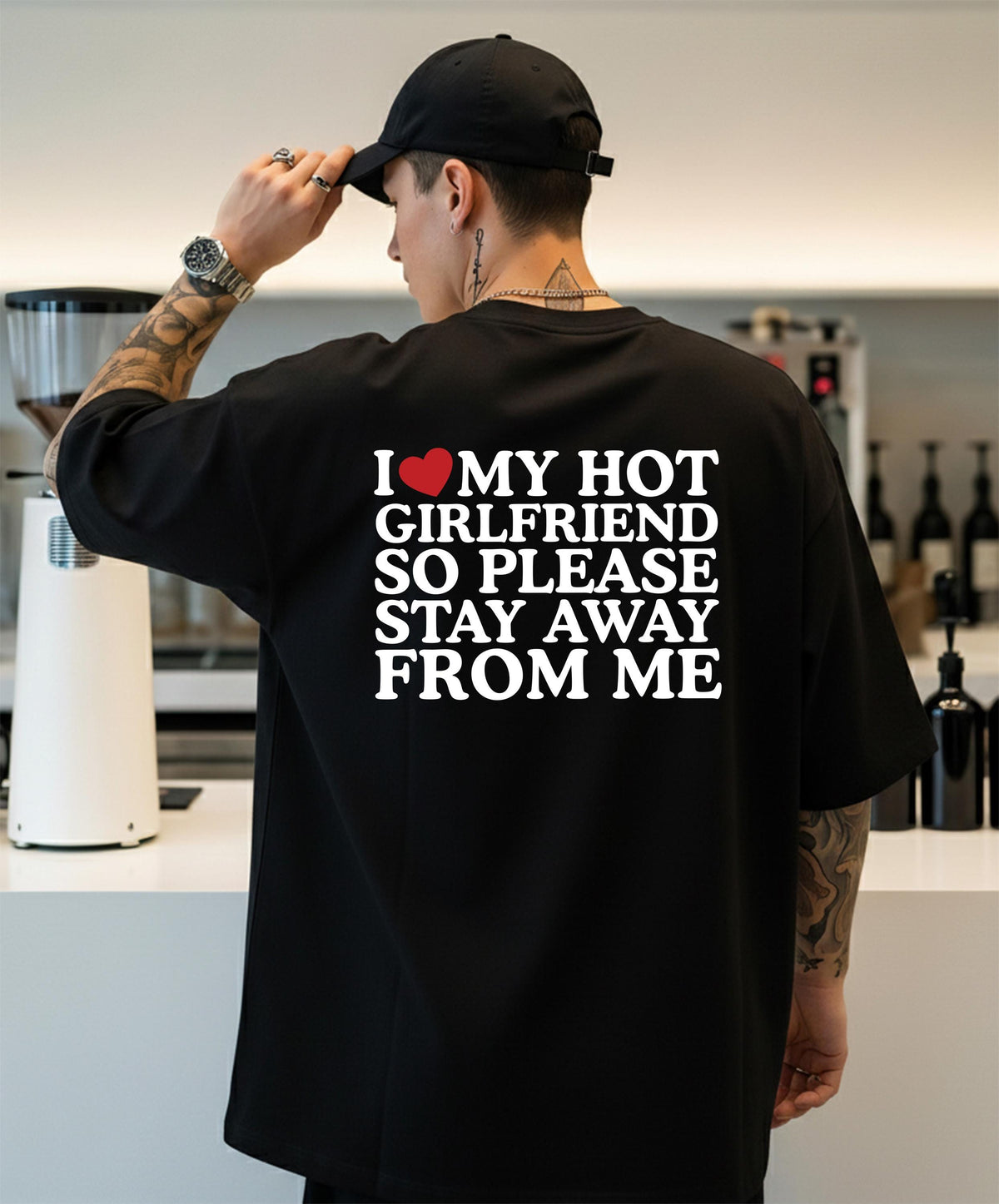 I Love My Hot Girlfriend T-Shirt, Funny Couple Sweater, Valentine’s Day Boyfriend Gift