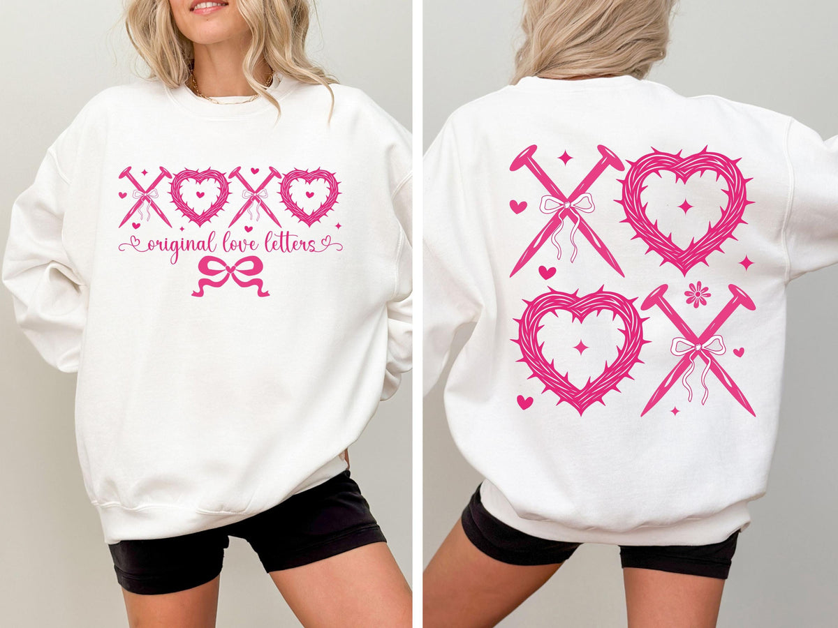 XOXO The Original Love Letters Sweatshirt, Christian Valentines Day Sweater, Jesus Love Hoodie, Faith Based Sweater, Bible Verse Sweater