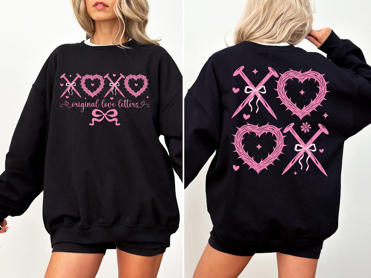 XOXO The Original Love Letters Sweatshirt, Christian Valentines Day Sweater, Jesus Love Hoodie, Faith Based Sweater, Bible Verse Sweater