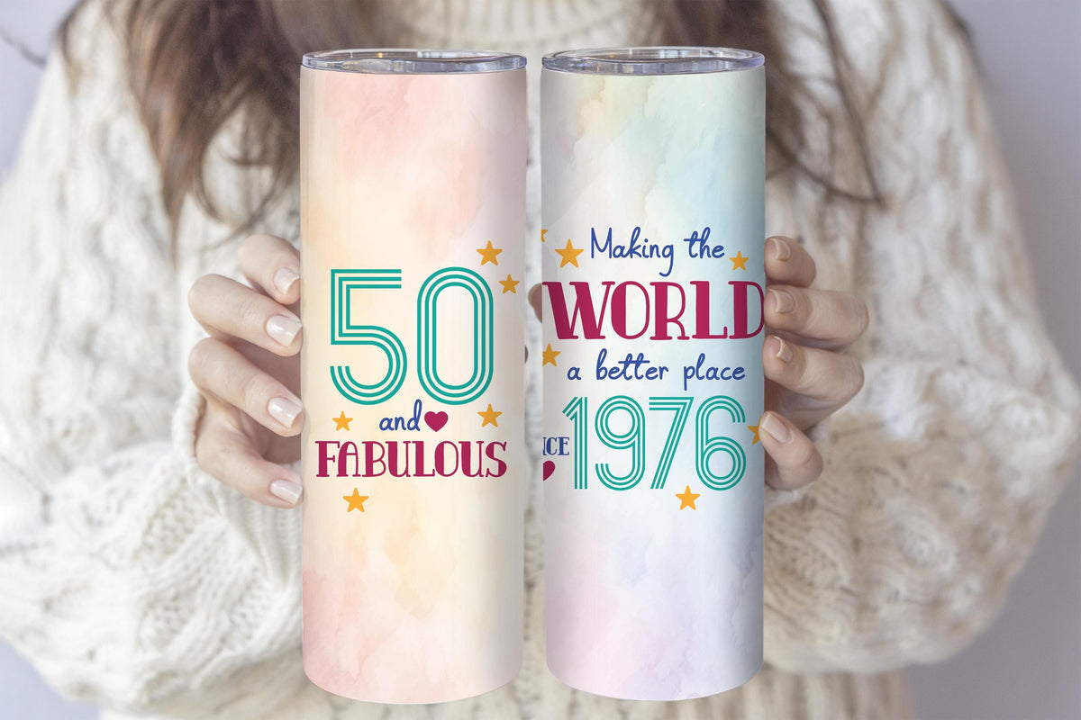 Making The World a Better Place Since 1976 Tumbler, 50 and Fabulous Coffee Tumbler