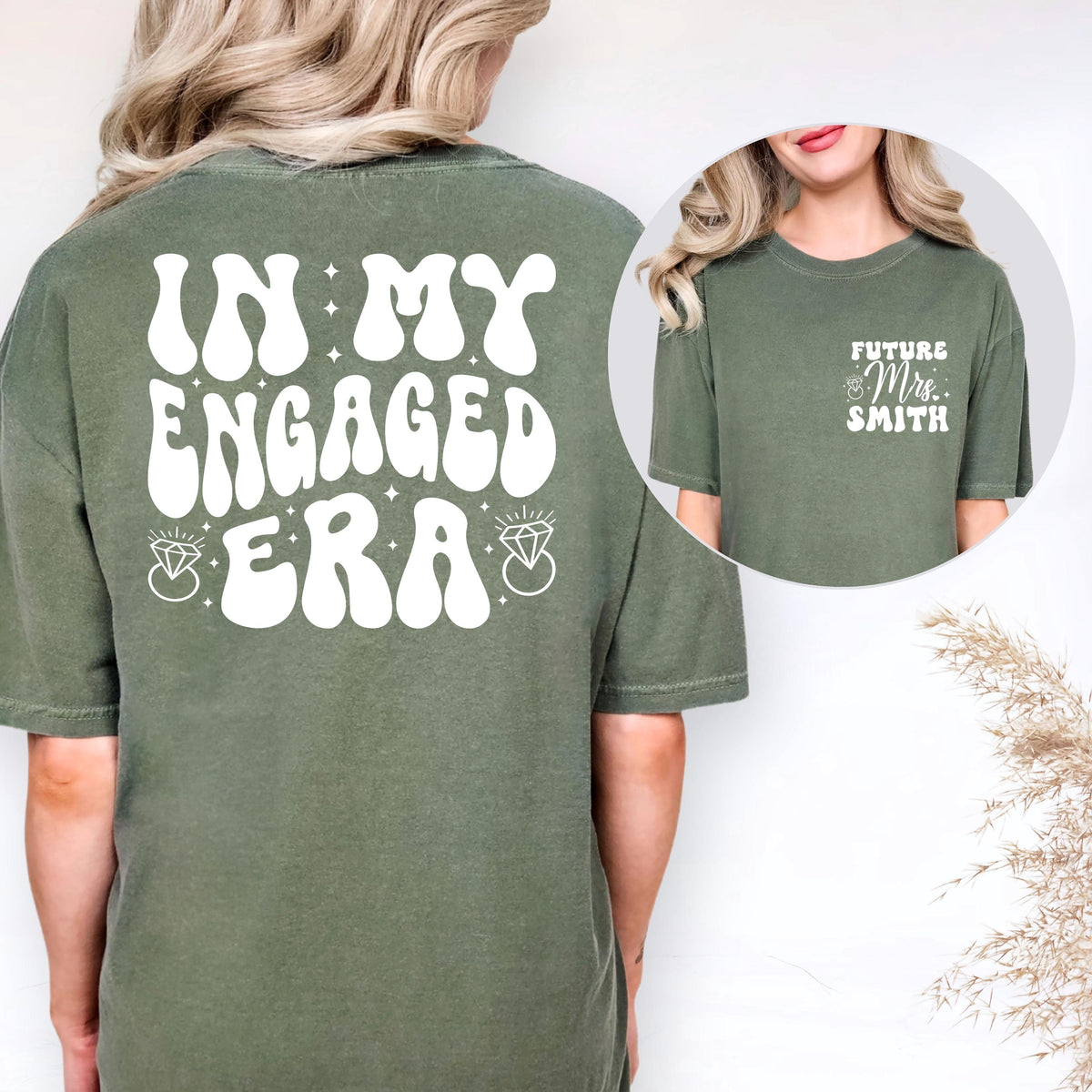 Personalized Engaged Era Shirt