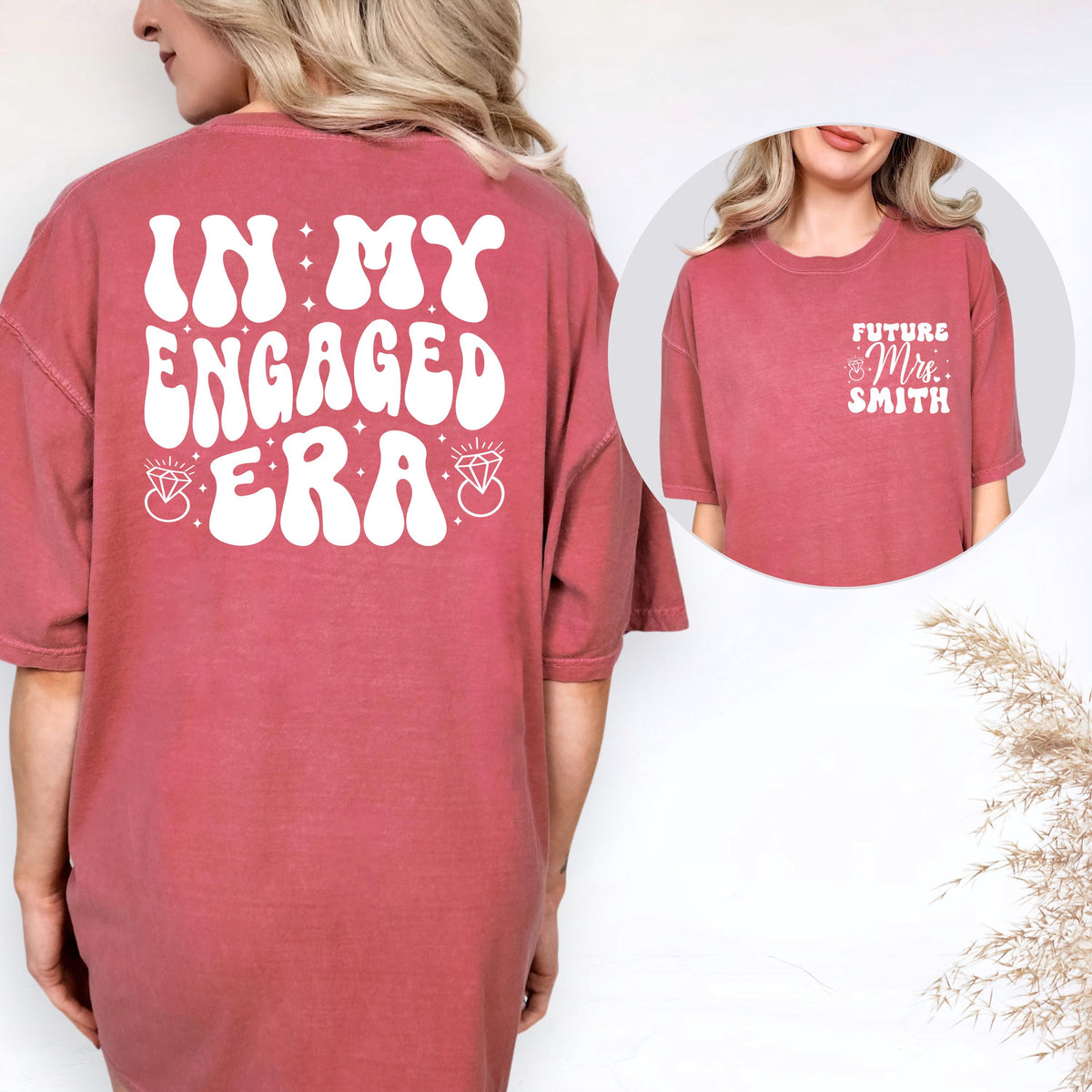 Personalized Engaged Era Shirt