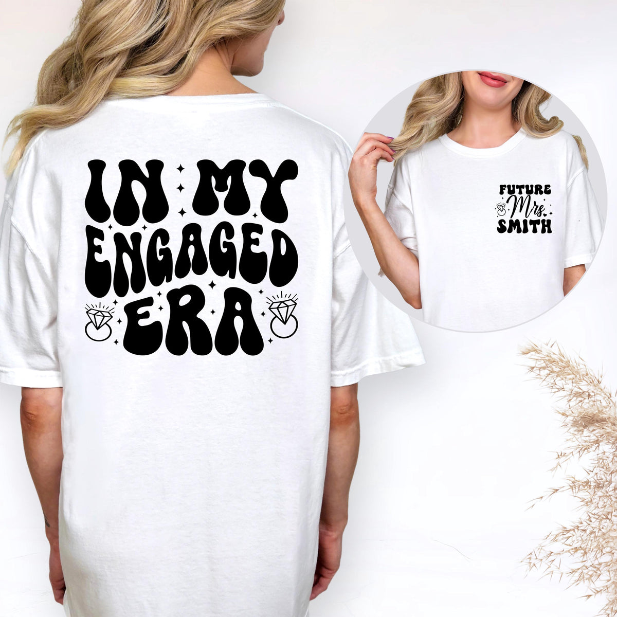 Personalized Engaged Era Shirt