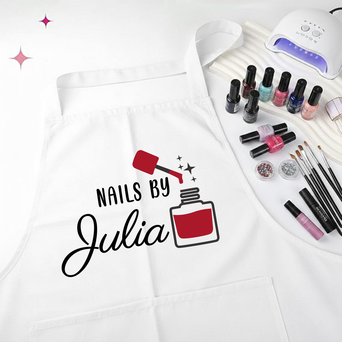 Personalized Nails by Name Apron