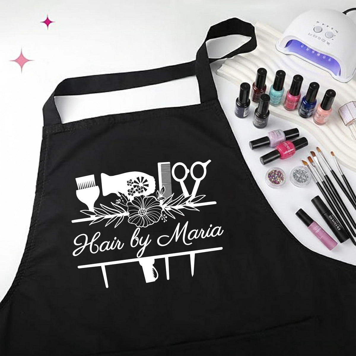 Custom Hairdresser Apron, Beauty Salon Aprons, Hair Stylist Apron, Hairdresser Gift Apron