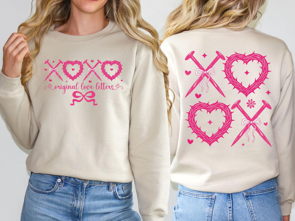 XOXO The Original Love Letters Sweatshirt, Christian Valentines Day Sweater, Jesus Love Hoodie, Faith Based Sweater, Bible Verse Sweater