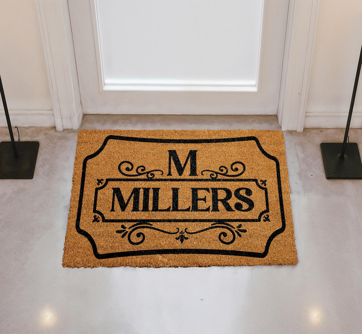 Personalized Family Name Doormat, Custom Welcome Mat, New Home Gift, Housewarming Entry Rug