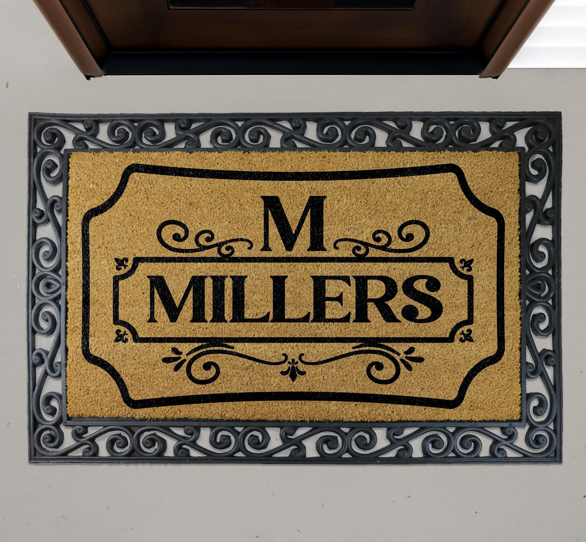 Personalized Family Name Doormat, Custom Welcome Mat, New Home Gift, Housewarming Entry Rug