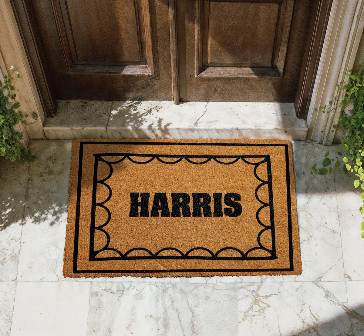 Personalized Coir Doormat, Custom Welcome Door Mat, New Home Decor, Outdoor Porch Rug