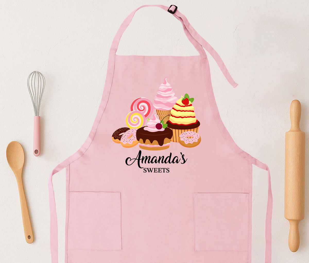 Personalised Pastry Chef Apron, Cooking Lover Gift Apron, Sweet Bakery Apron