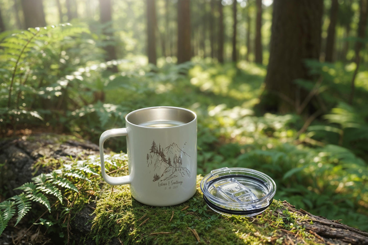Personalized Adventure Mug, Custom Hiker Lovers Camp Mug, Unique Outdoor Camping Gift