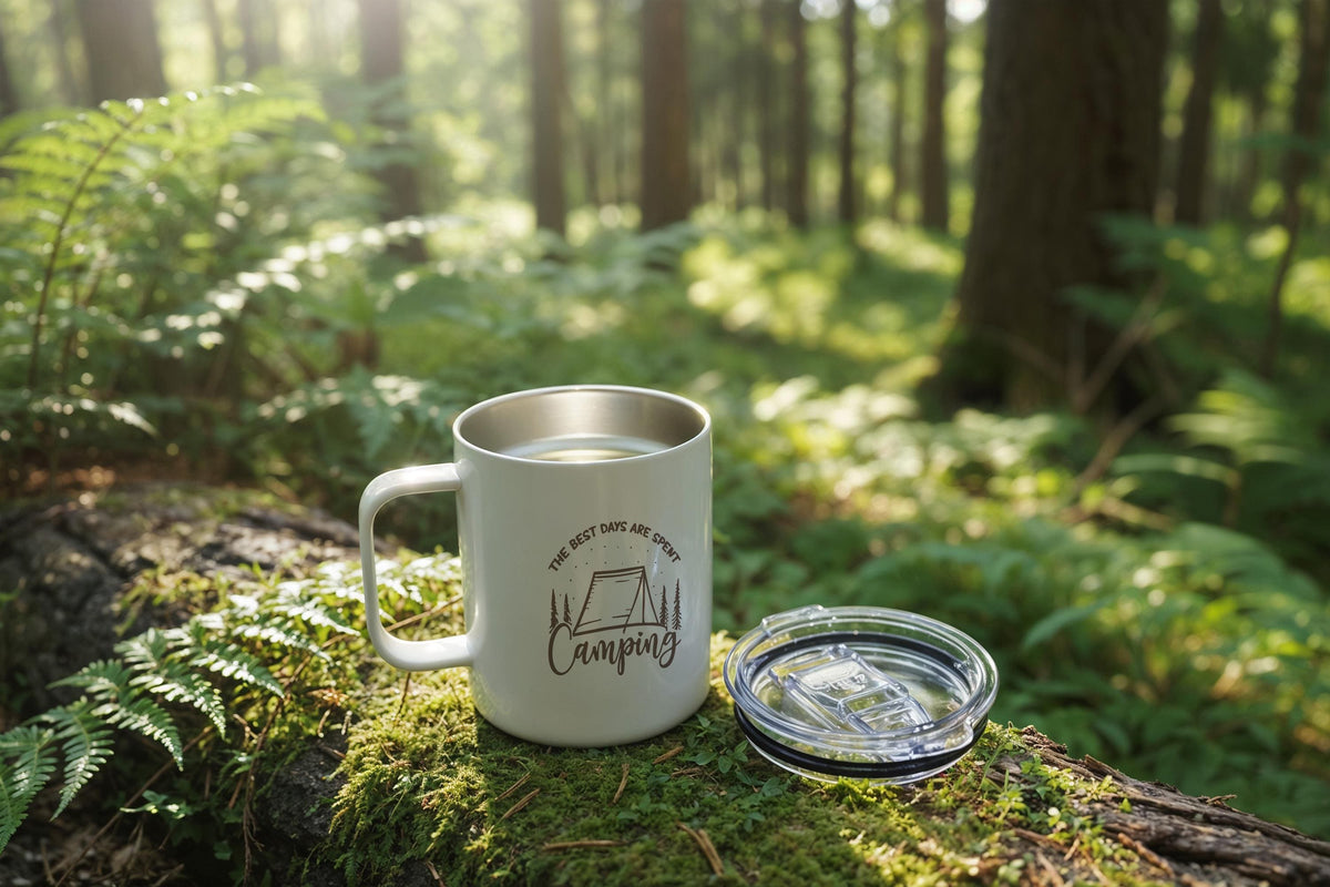 The Best Days Are Spent Camping Mug, Custom Camping Mug, Custom Coffee Cup, Camping Lover Gift