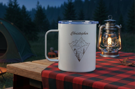 Custom Camping Mug, Personalized Nature Lover Coffee Mug, Hiking Team Mug, Bear Camp Cup
