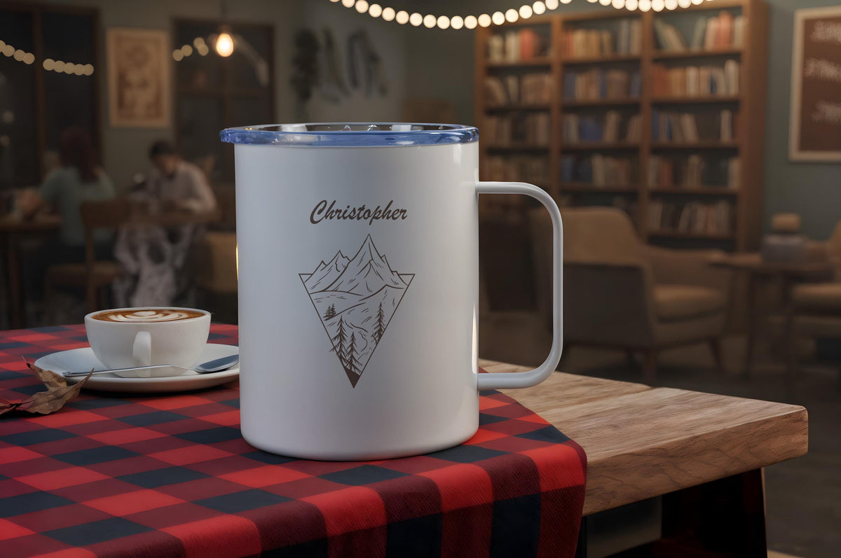 Custom Camping Mug, Personalized Nature Lover Coffee Mug, Hiking Team Mug, Bear Camp Cup