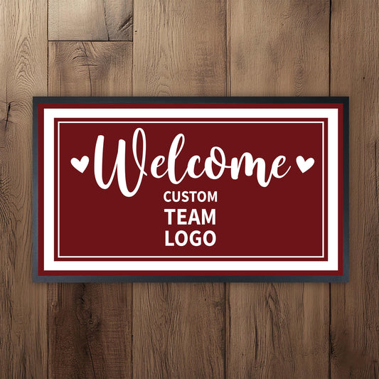 Custom Welcome Logo Entry Doormat, Custom Business Logo Door Mat