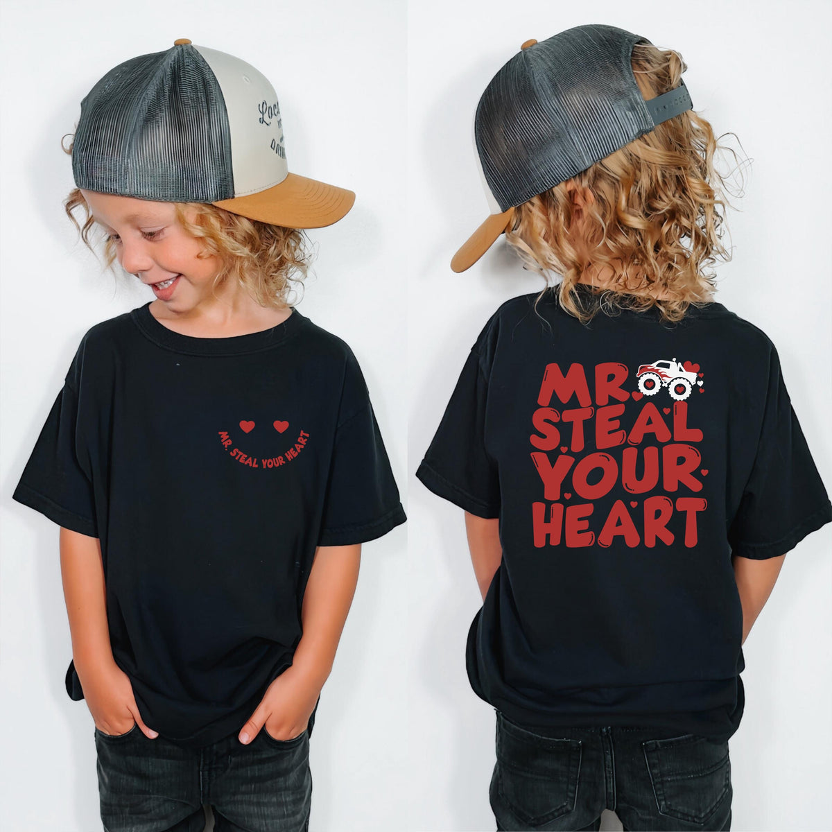 Mr Steal Your Heart Shirt, Valentine's Day Kids Tee, Toddler Valentine Gift Sweater