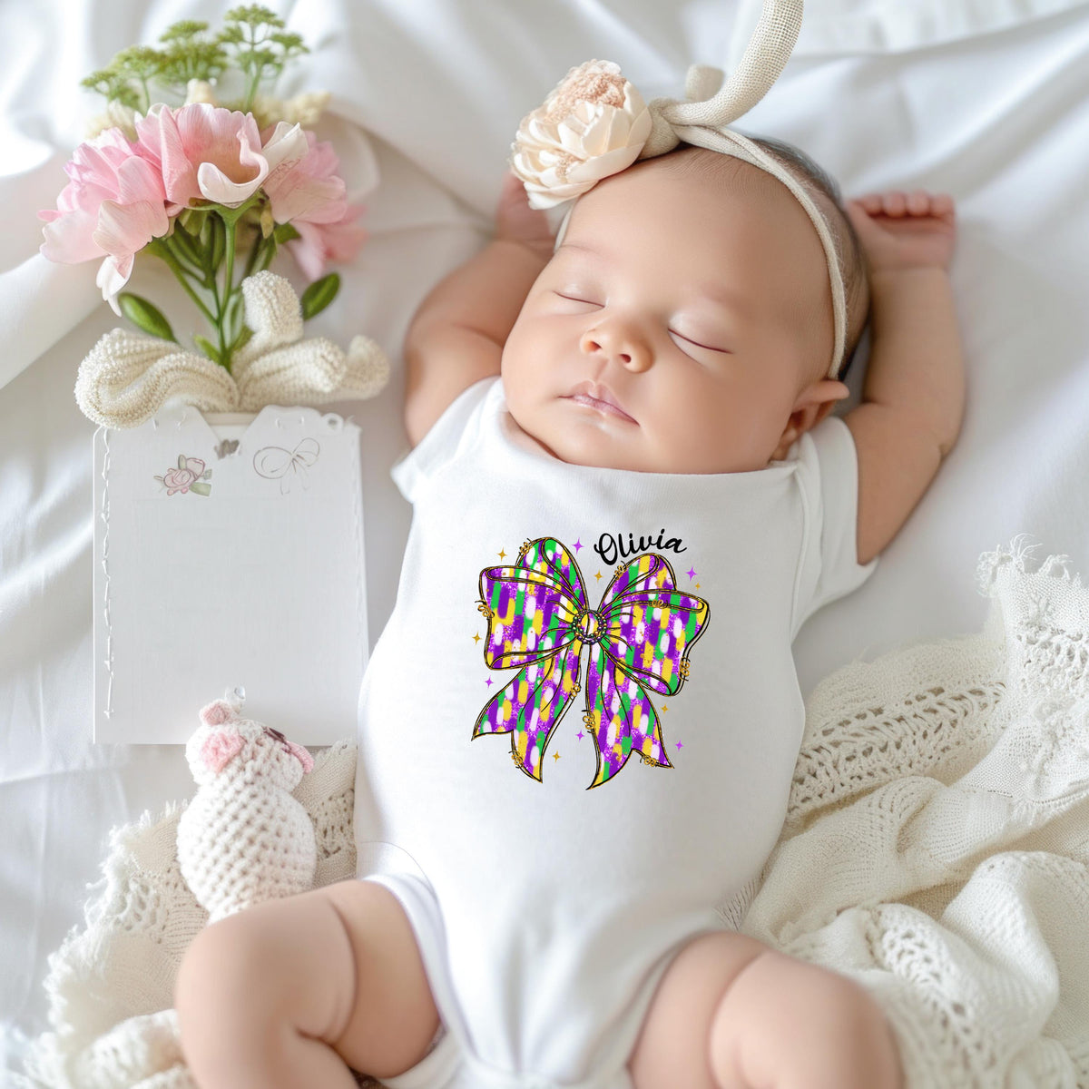 Coquette Bow Mardi Gras Shirt, Custom Mardi Gras Carnival Sweatshirt, Mardi Gras Festival Gift Tee