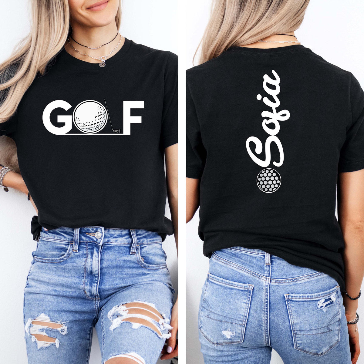 Custom Golf Shirt, Golf Lover Gift Tee, Golf Team Sweatshirt, Golf Ball Tees