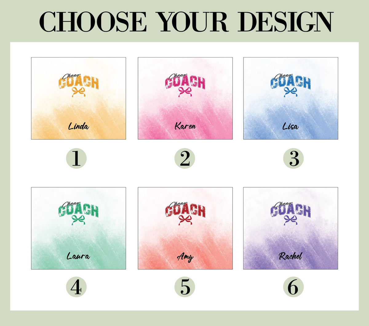Custom Cheer Coach Tumbler, Personalized Bow Cheer Coach Tumbler, Personalized Gift For Coach