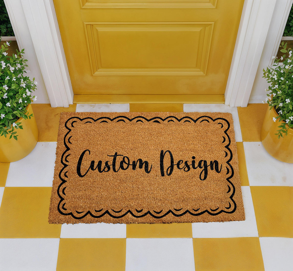 Personalized Family Name Welcome Mat, Custom Door Mat, Custom Home Entrance Rug, New Home Gifts