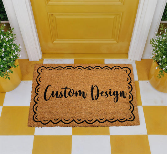 Personalized Family Name Welcome Mat, Custom Door Mat, Custom Home Entrance Rug, New Home Gifts