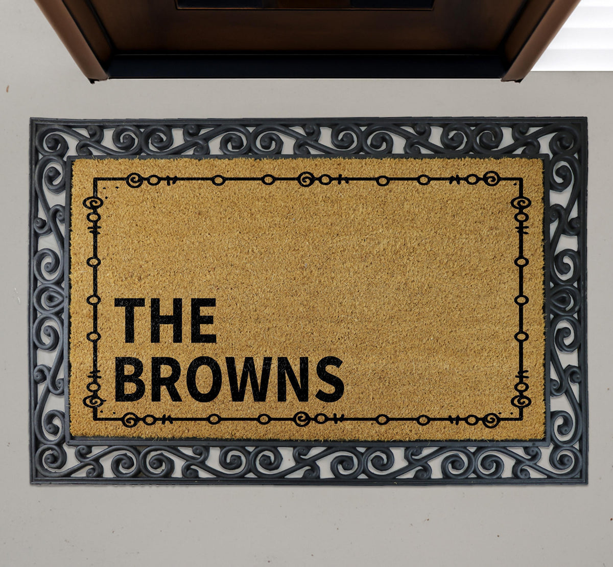 Personalized Coir Doormat, Custom Welcome Door Mat, New Home Decor, Outdoor Porch Rug