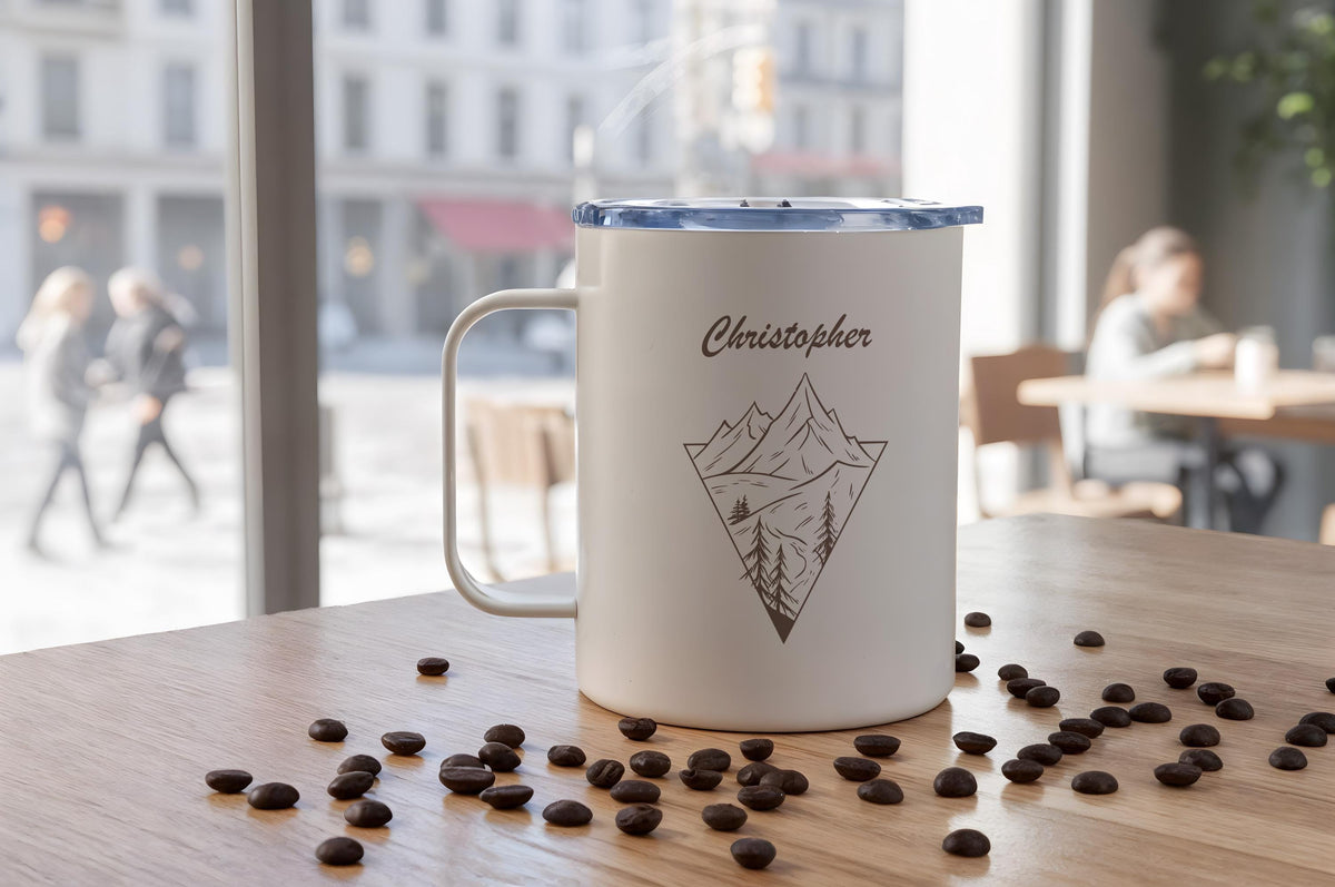Custom Camping Mug, Personalized Nature Lover Coffee Mug, Hiking Team Mug, Bear Camp Cup
