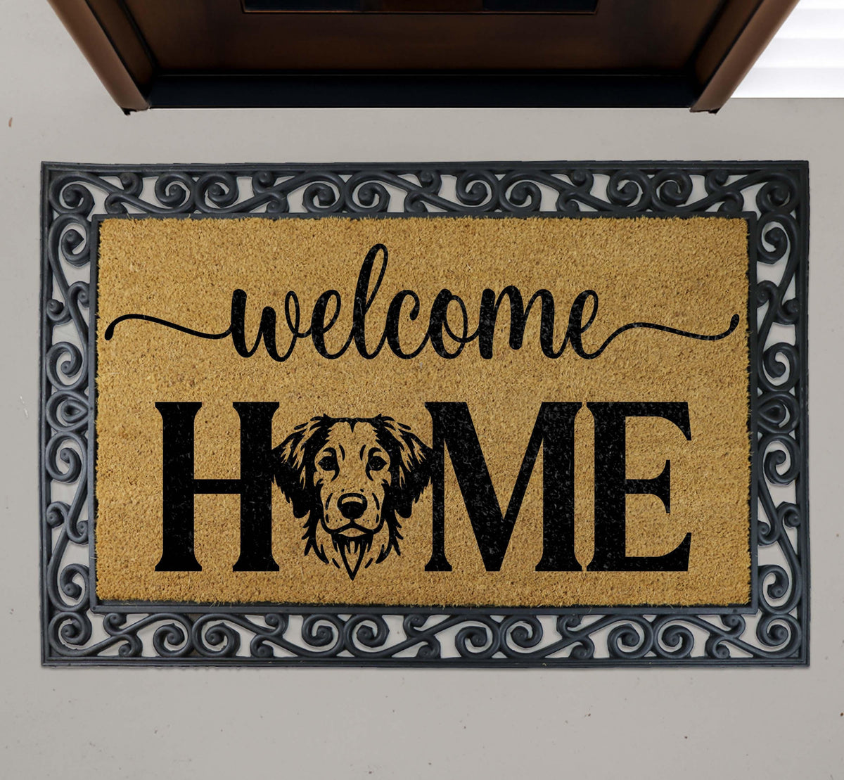 Custom Dog Welcome Mat, Personalized Pet House Doormat, Funny Pet Lover Gift