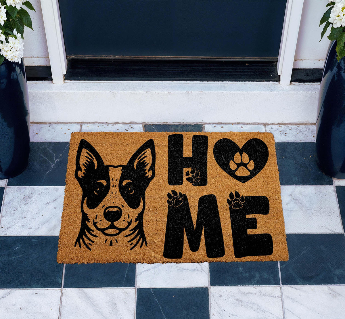 Custom Dog Welcome Mat, Personalized Pet House Doormat, Funny Pet Lover Gift