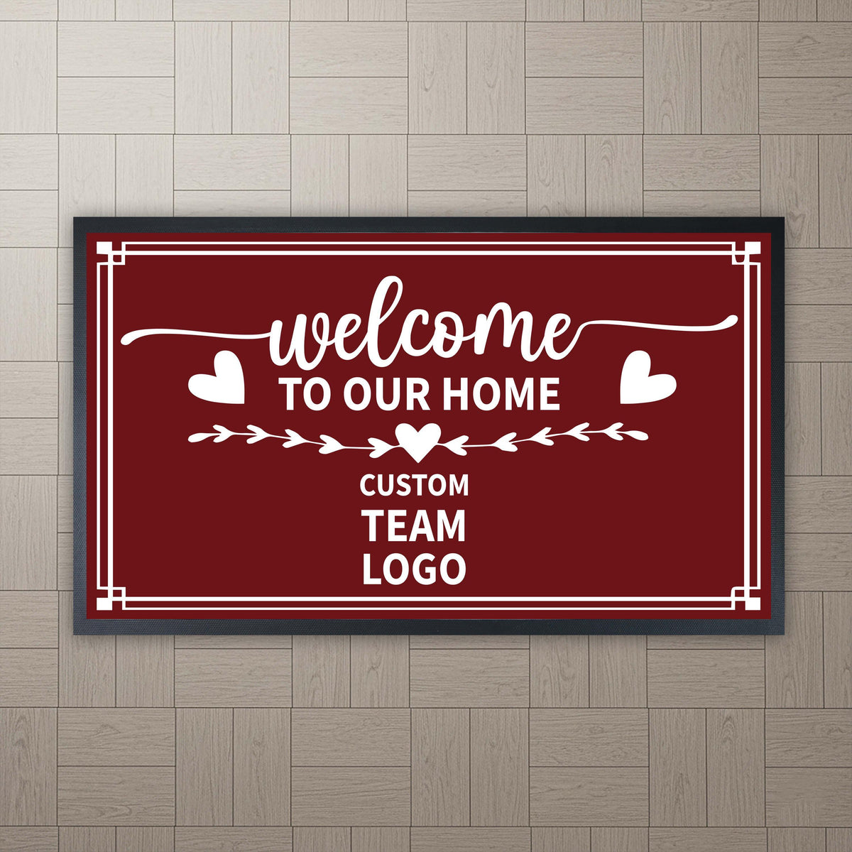 Custom Welcome Logo Entry Doormat, Custom Business Logo Door Mat
