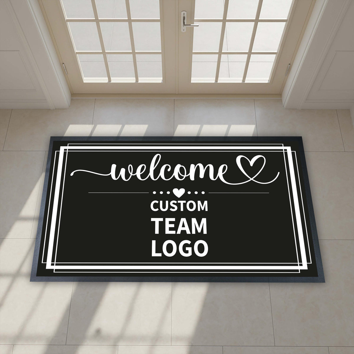 Custom Welcome Logo Entry Doormat, Custom Business Logo Door Mat
