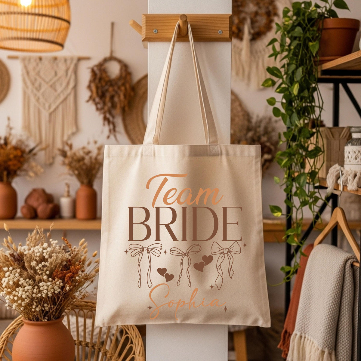 Personalized Team Bride Tote Bag, Bachelorette Party Canvas Bag, Custom Wedding Party Bag, Bridesmaid Proposal Tote Bag, Bridal Party Gift