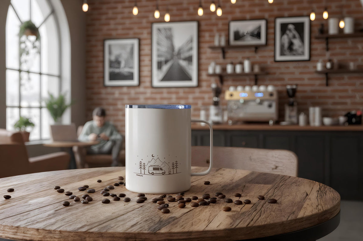 Vanlife Camping Mug, Adventure Travel Mug, Nature Lover Coffee Cup, Van Life Cup