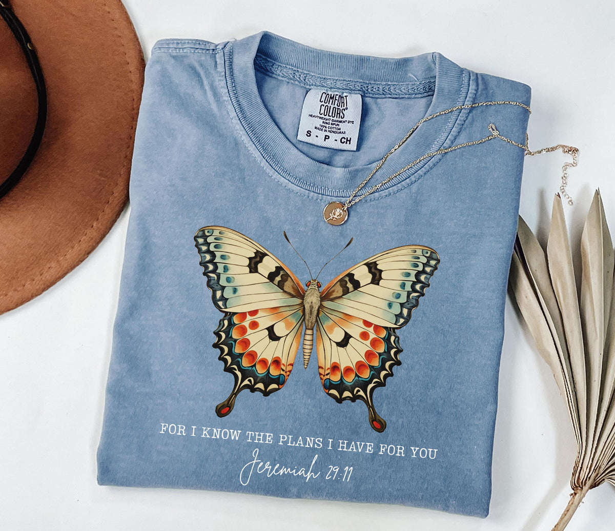 Comfort Colors® For I Know The Plans I Have For You Shirt, Jeremiah 29:11 T-Shirt, Bible Verse Tees, Jesus Lover Tee, Worship Leader Shirt