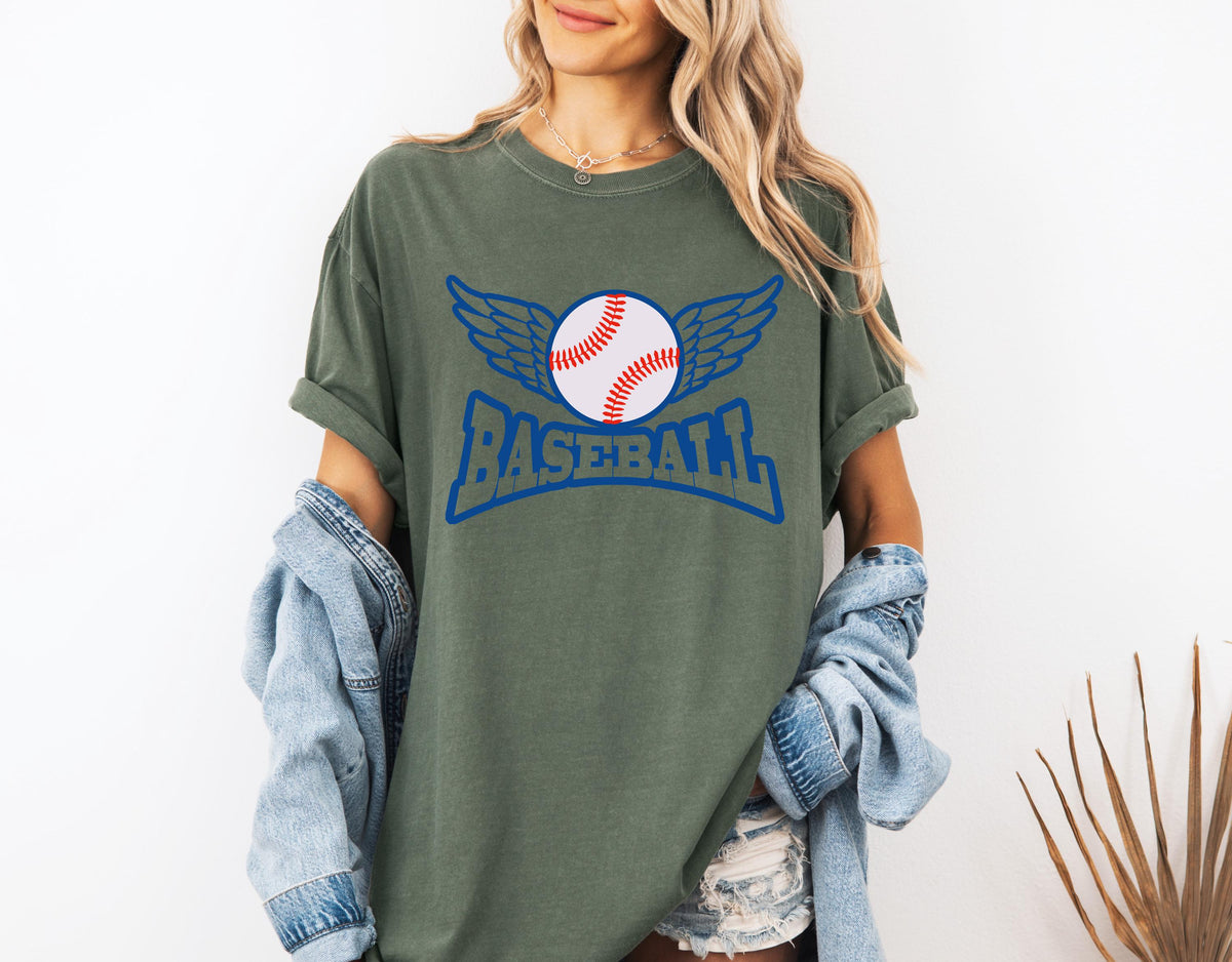 Comfort Colors® Baseball Fan Shirt, Baseball Player T-shirt, Sport Team Long Sleeve, Baseball Lover Gift Tee, Baseball Season Crewneck