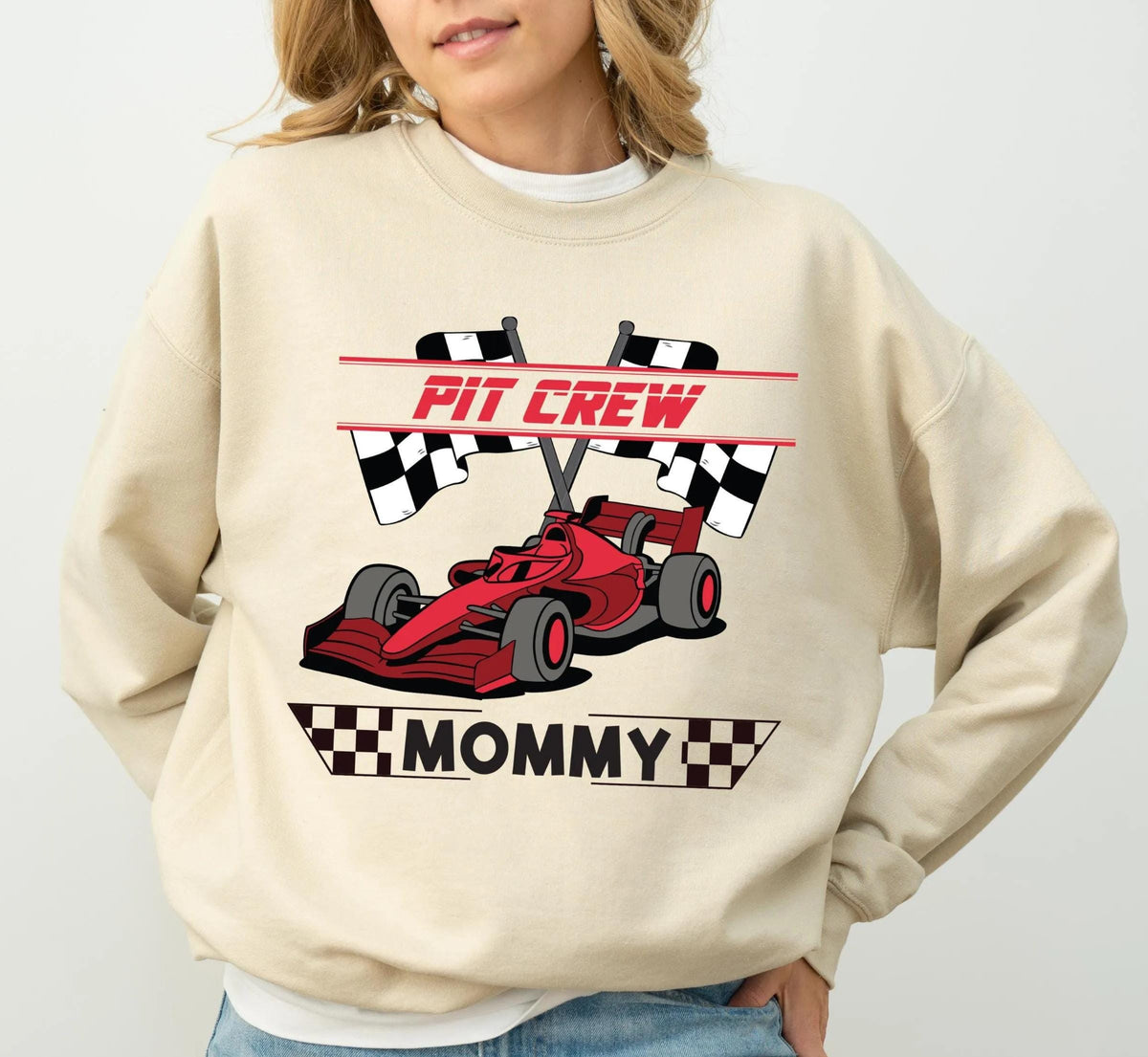 Pit Crew Family Birthday T-Shirt, Race Car Birthday Tee, Car Party Matching Sweatshirt, Custom Racing Car Birthday Gift, Racing Birthday Boy