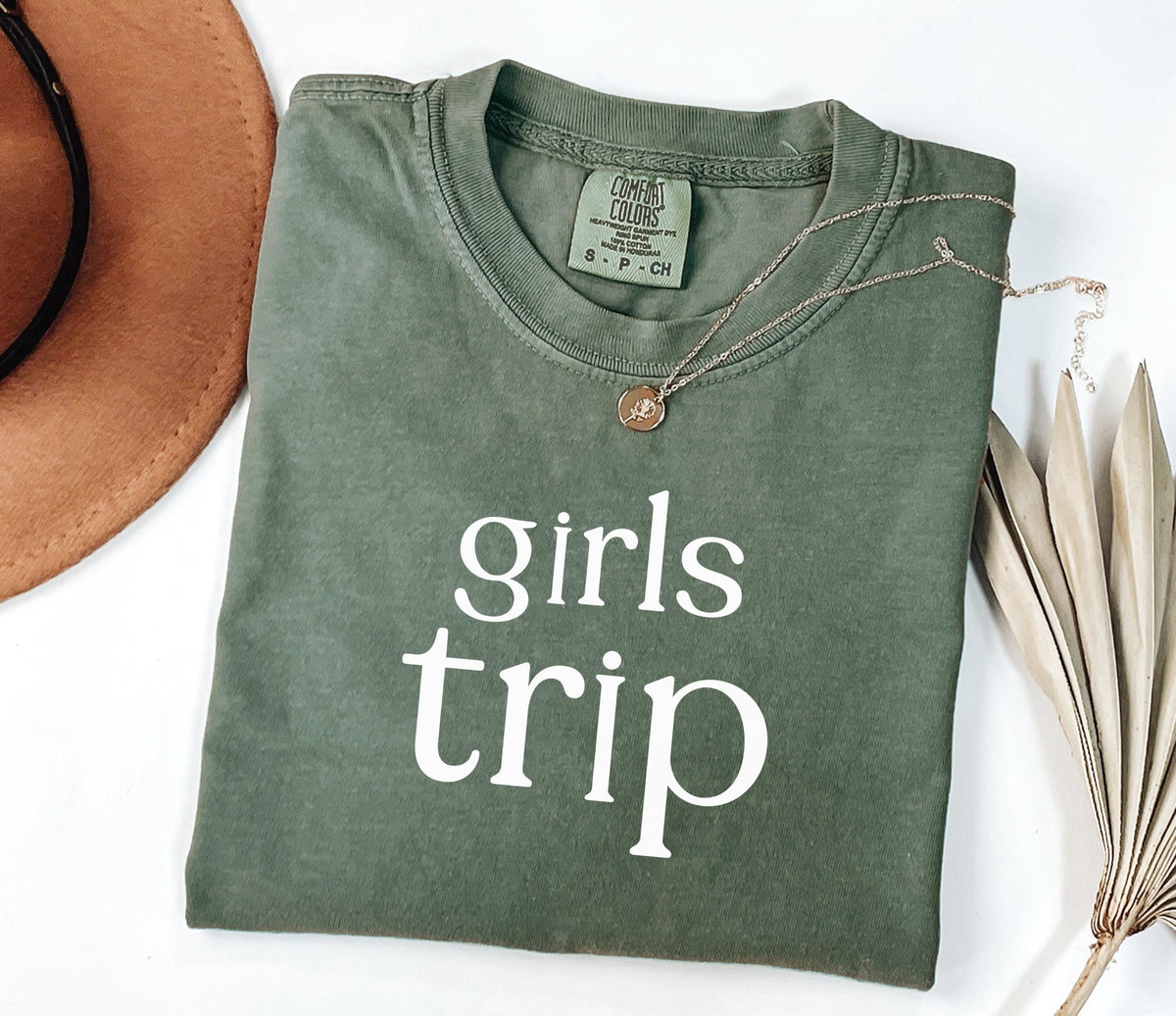 Comfort Colors® Girls Trip Shirt, Girls Weekend Shirt, Girls Night Out Shirt, Women Vacation Matching Shirt, Girls Holiday Long Sleeve Shirt