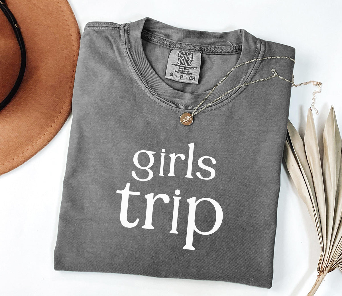 Comfort Colors® Girls Trip Shirt, Girls Weekend Shirt, Girls Night Out Shirt, Women Vacation Matching Shirt, Girls Holiday Long Sleeve Shirt