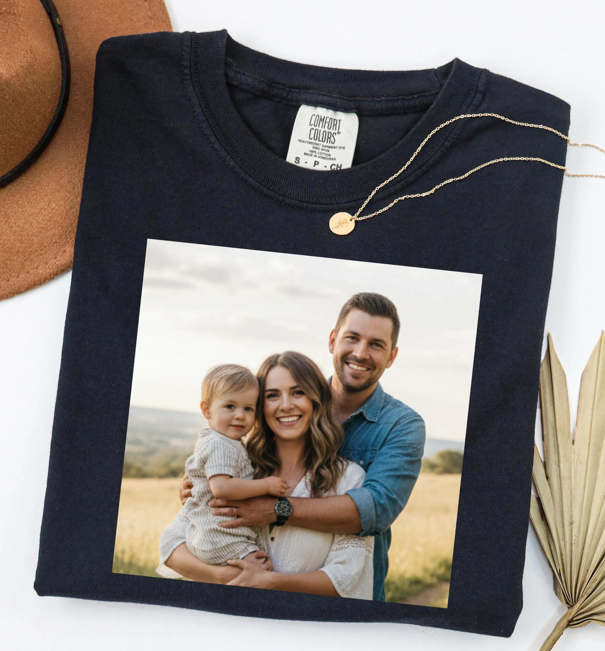 Comfort Colors® Custom Photo Shirt, Family Picture Tee, Personalized Mother's Day Gift Crewneck