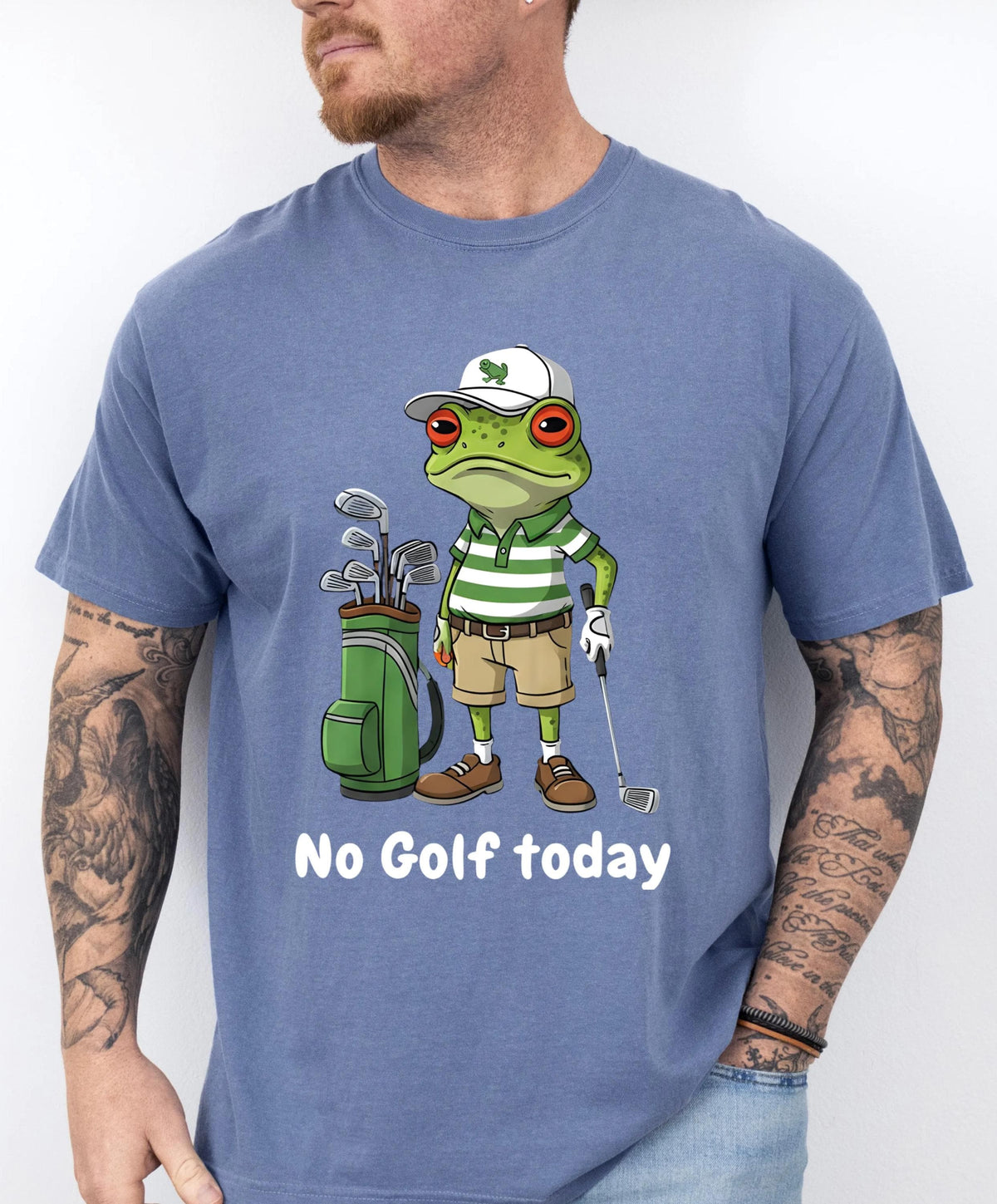 Comfort Colors® No Golf Today T-shirt, Funny Golf Lover Shirt, Golf Dad Gift Tee