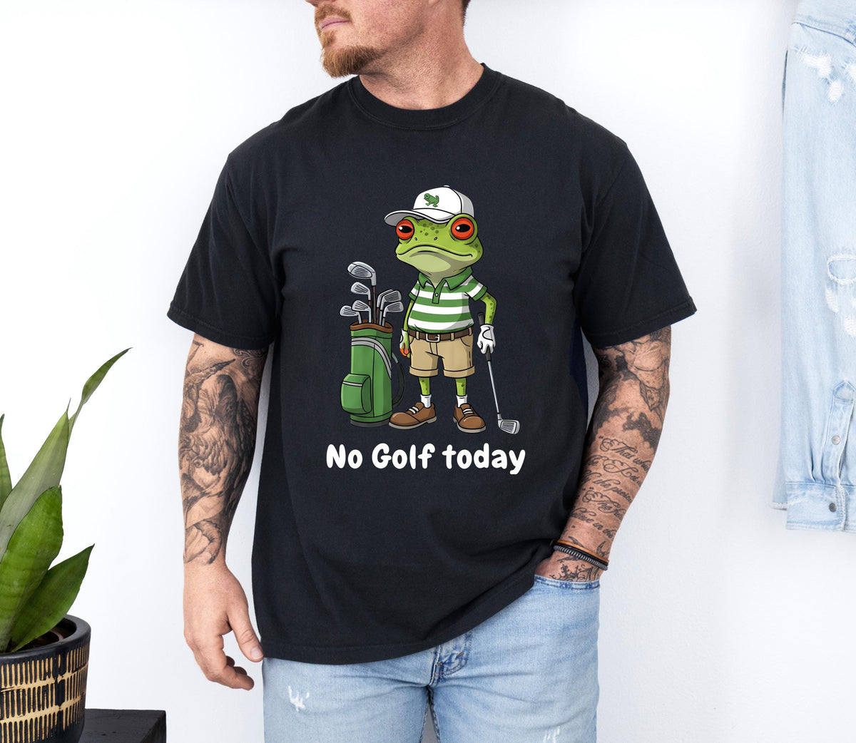 Comfort Colors® No Golf Today T-shirt, Funny Golf Lover Shirt, Golf Dad Gift Tee