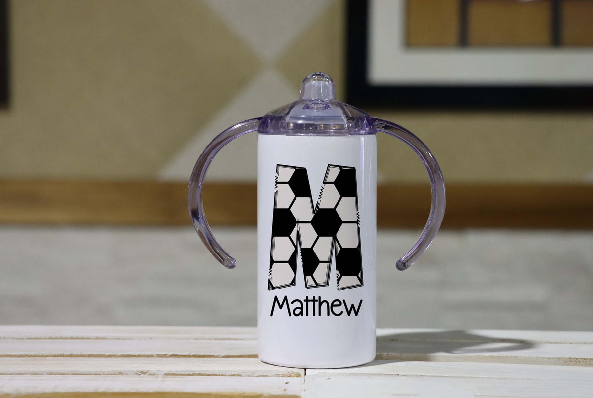 Personalized 12 oz Kids Tumbler, Custom Name Sippy Cup For Toddlers