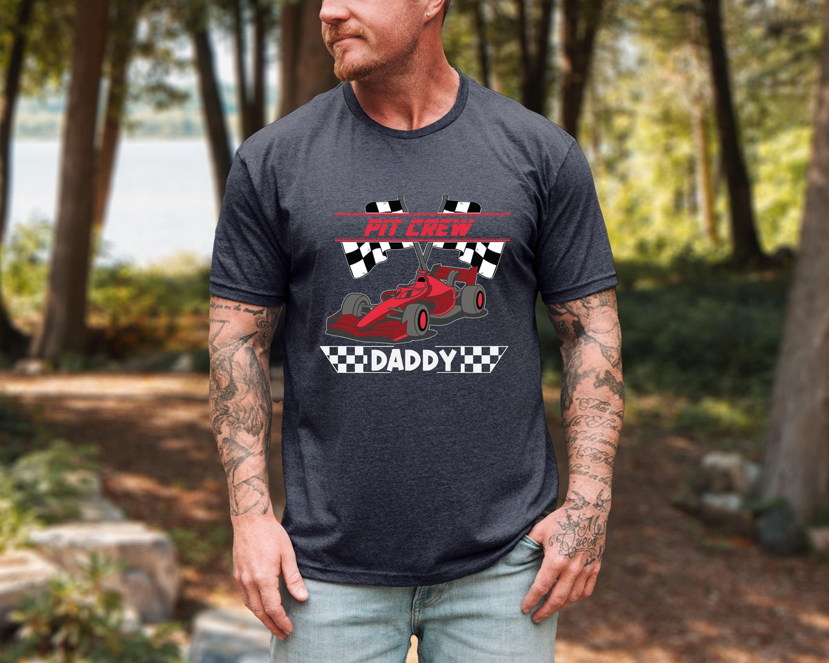 Pit Crew Family Birthday T-Shirt, Race Car Birthday Tee, Car Party Matching Sweatshirt, Custom Racing Car Birthday Gift, Racing Birthday Boy