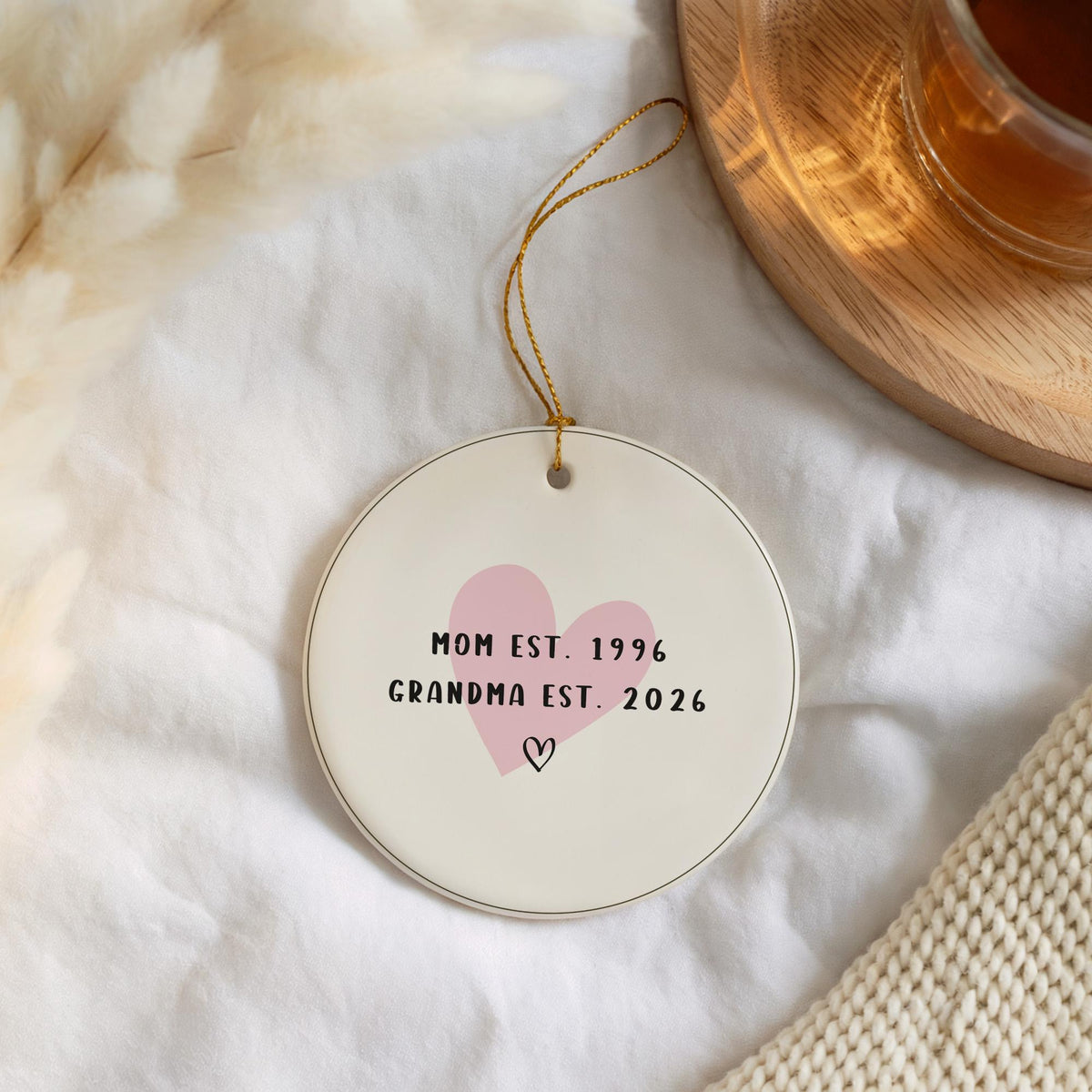 Grandparents Established Ornament, Custom Grandma and Grandpa Ornament