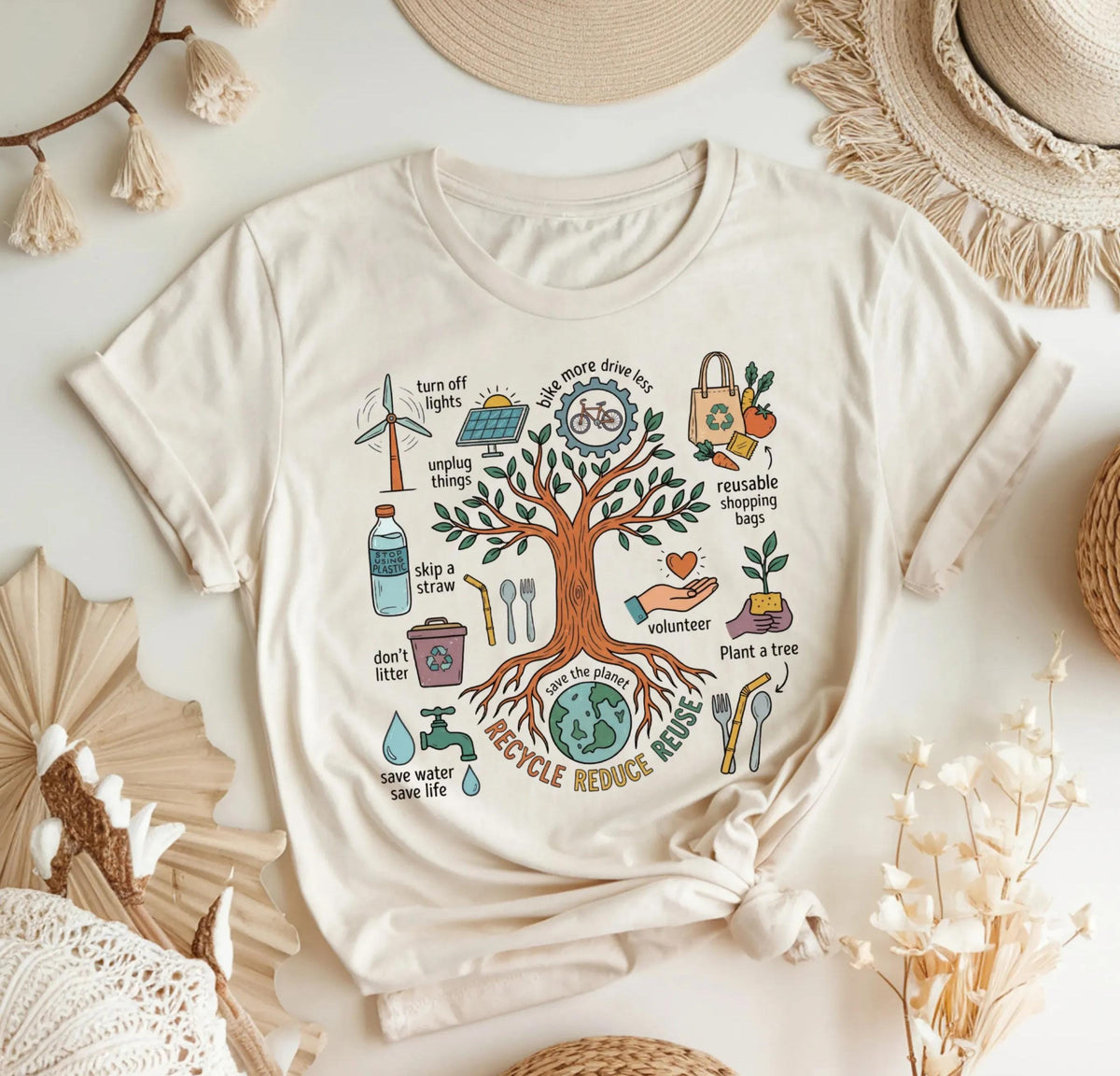 Earth Day Tree Graphic Shirt