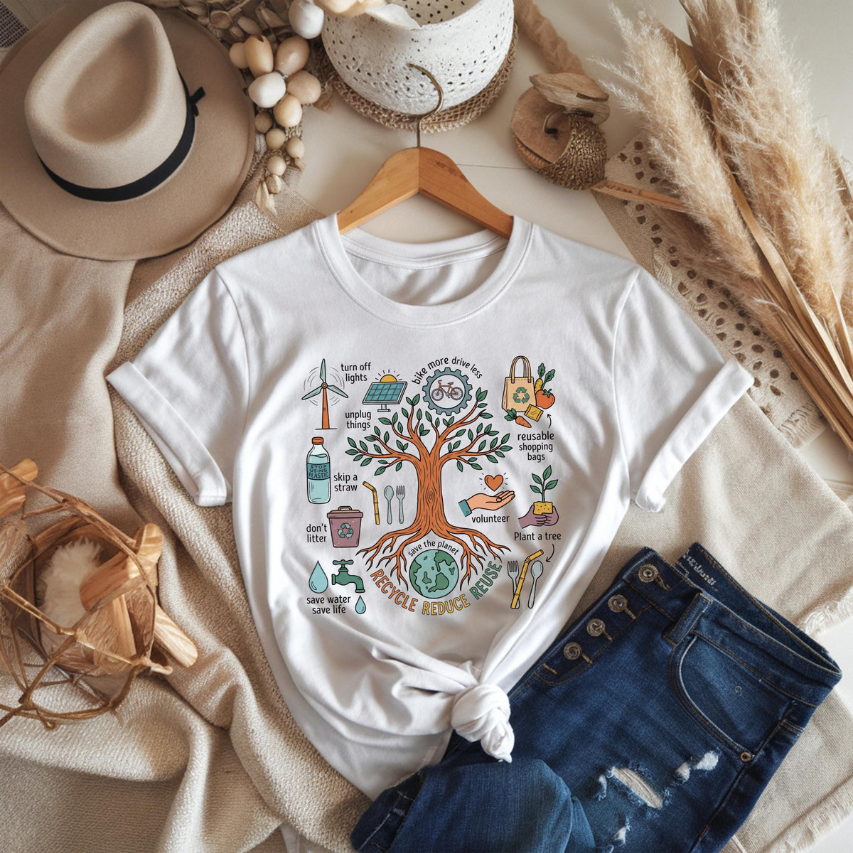 Earth Day Tree Graphic Shirt