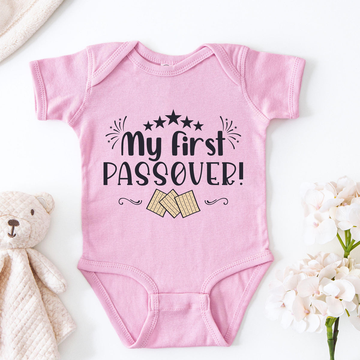 My First Passover Baby Bodysuit, Jewish Baby Shirt, Passover Afikoman Toddler Gift Tee