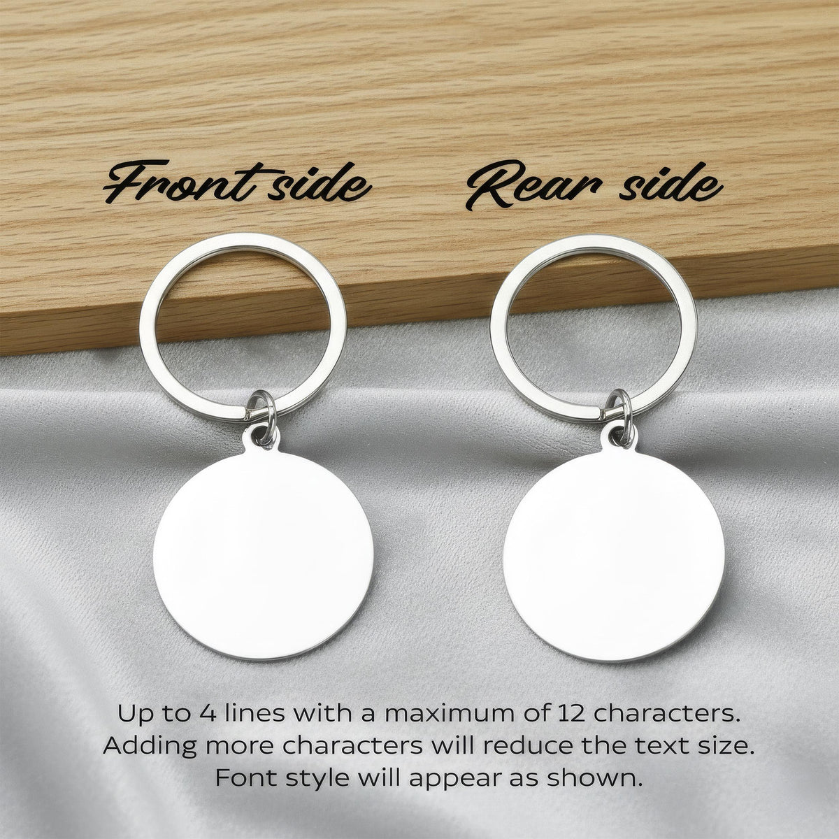 Personalized Cats Photo Engraved Tag, Custom Pet Portrait Collar Charm, Two-Sided Metal Pets ID Tags, Unique Cats Lover Gift