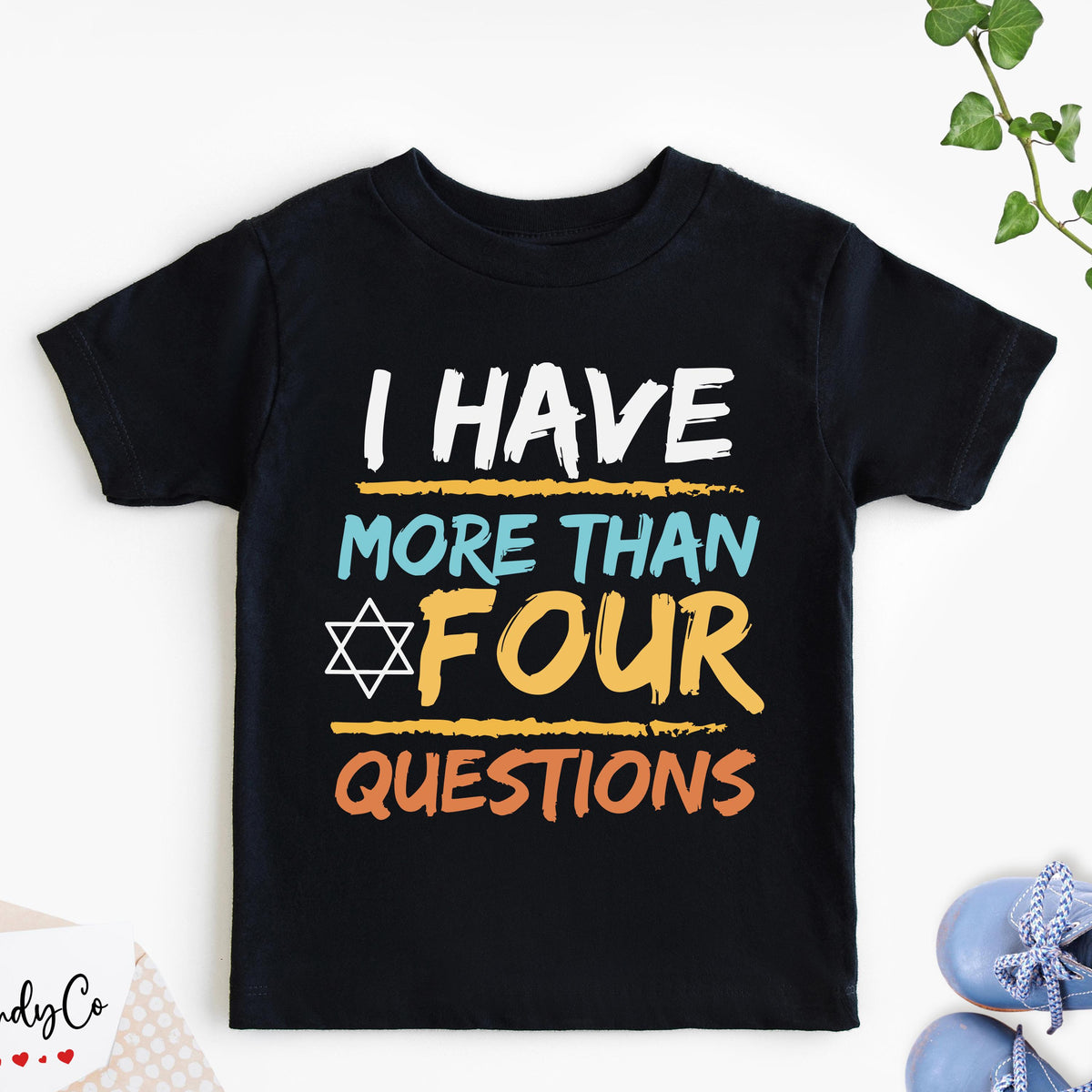 I Have More than Four Questions T-shirt, Passover Baby Bodysuit, Jewish Baby Gift Tee